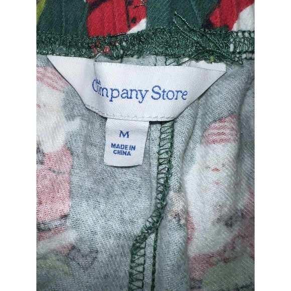 The Company Store Men's XMAS Pajamas Santa PJ 2 Sets Matching Size M Flannel - Picture 3 of 11